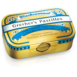 Produktbild Grethers Pastillen Blackcurrant zuckerfrei 110 g