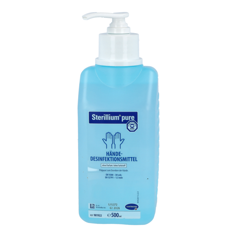 Sterillium pure 500 ml + Pumpe - Seestadt-Apotheke